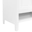 30" Bathroom Vanity with Sink  Multi-functional Bathroom Cabinet with Doors and Drawers Solid Frame and MDF Board, White - Korvel