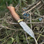 Premium 10" Damascus Steel Hunting Knife with Elegant Rosewood Handle & Leather Sheath - Korvel