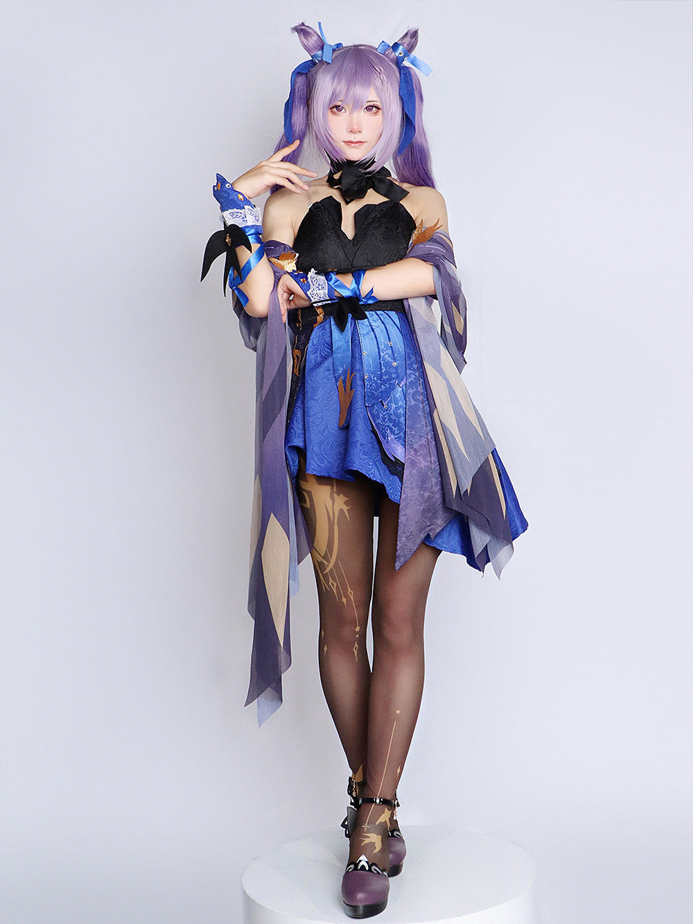 Zapatos de Cosplay de Keqing de Genshin Impact