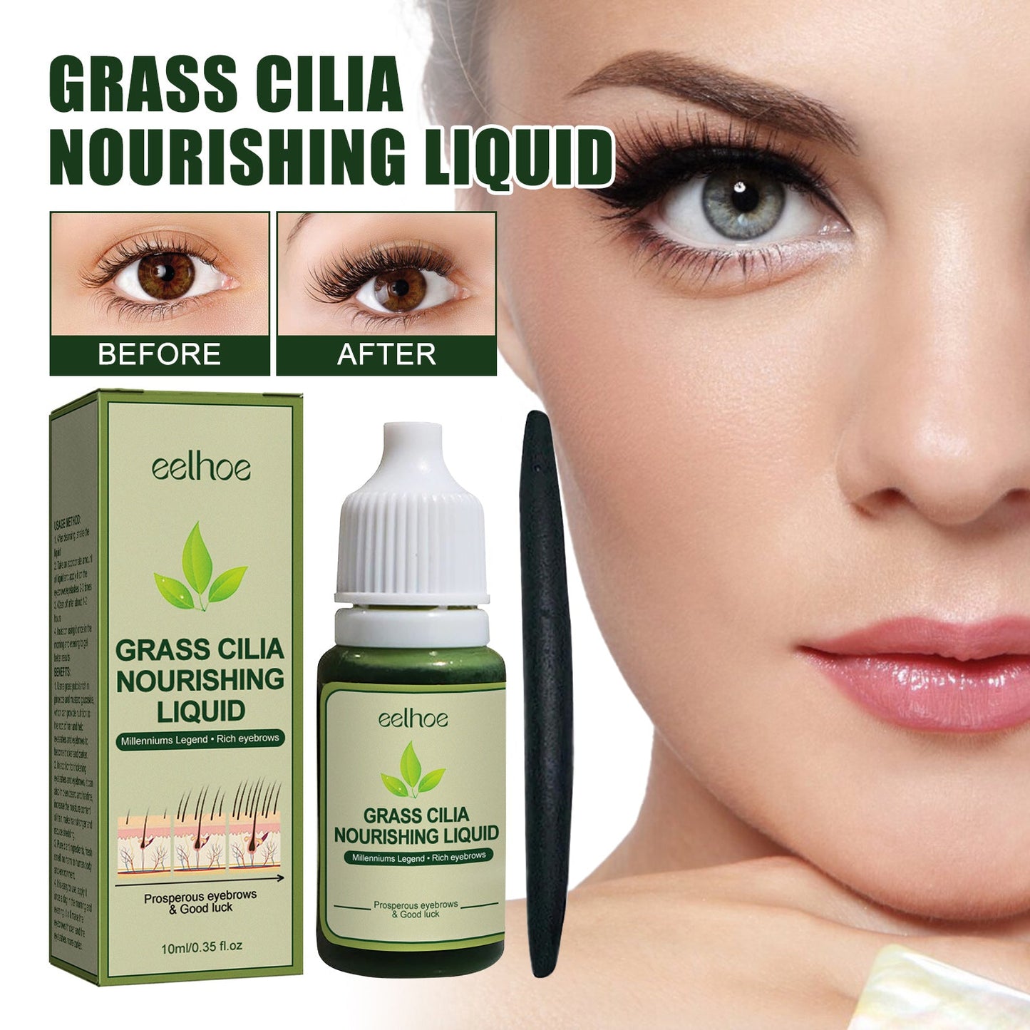 Solución para el Cuidado del Cabello con Pulpa de Paja para un Cabello Hermoso y Grueso