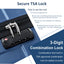 Premium 3-Piece Hardshell Luggage Set with TSA Lock - Blue