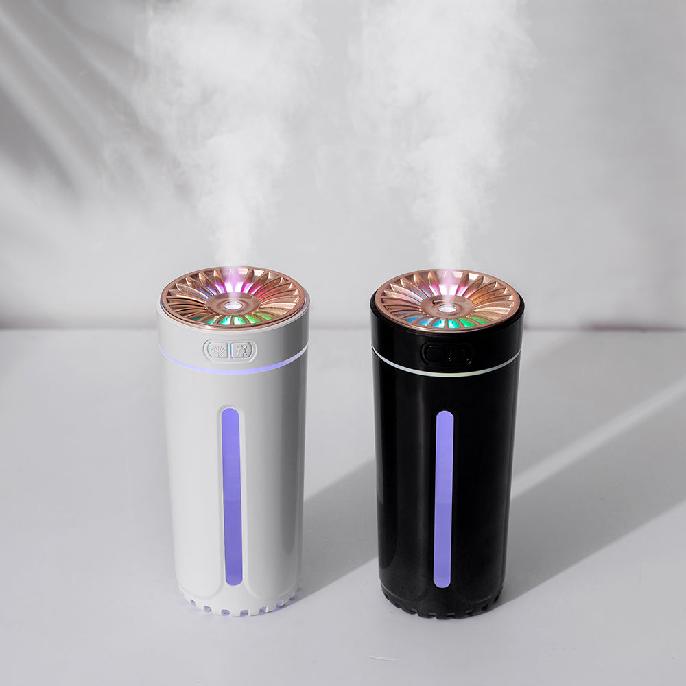 Humidificador de Aromaterapia Portátil USB para Coche con Luz Nocturna
