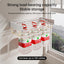 foldable retractable wall clothesline, 30kg, alu, 80/100cm, 5 bars, for bath/balcony. - Korvel