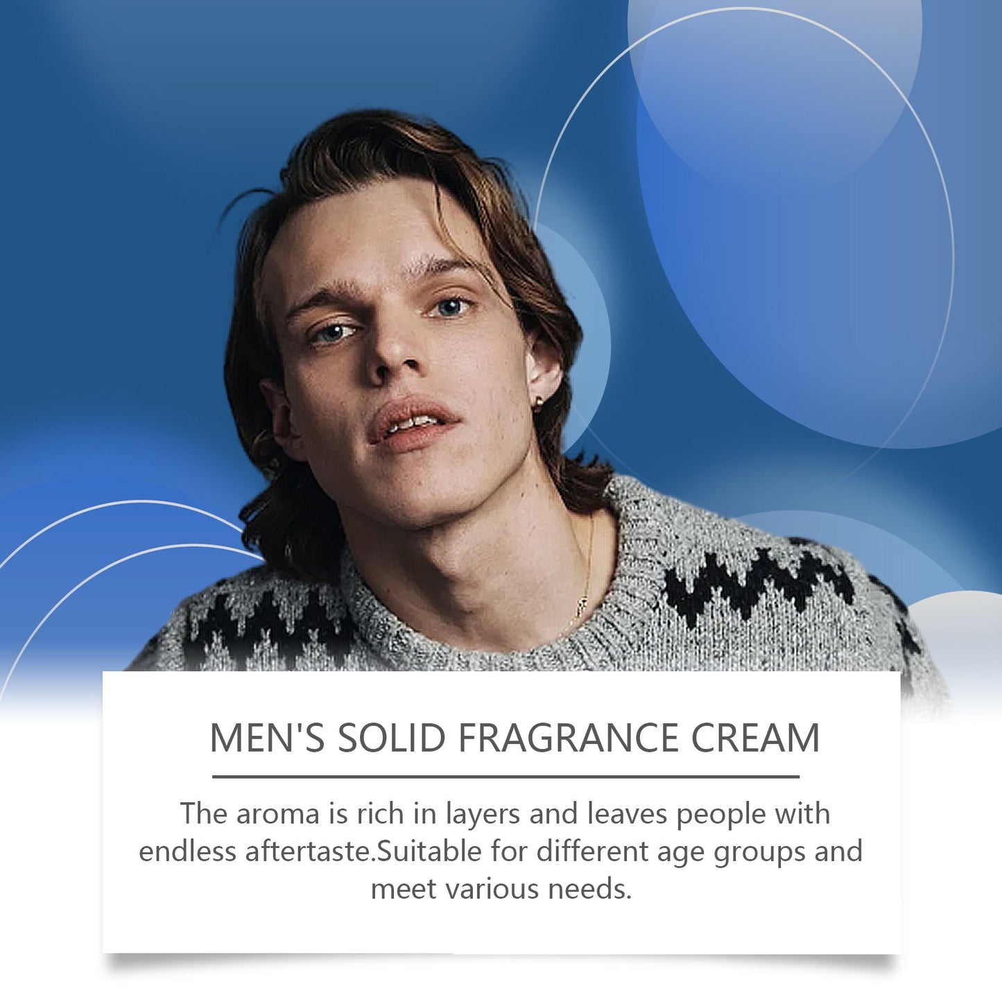 Solid Balm Men's Charm Solid Balm Fresh Natural Long-Lasting Fragrance Balm - Korvel