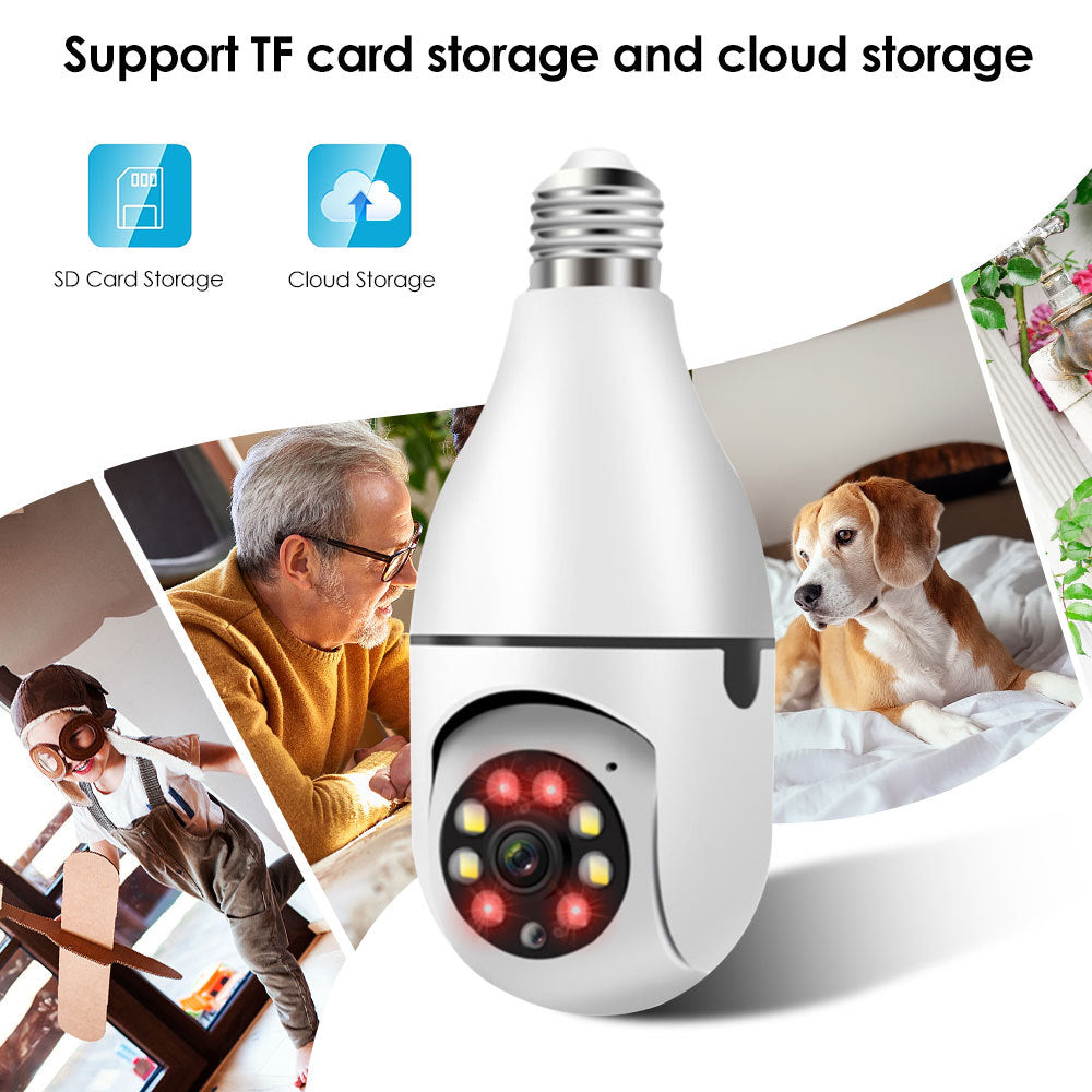 2.4G/5G Single-Band Dual-Band Wireless WIFI Light Head Small Yellow Man Camera Cell Phone Remote WiFi Night Vision Light - Korvel