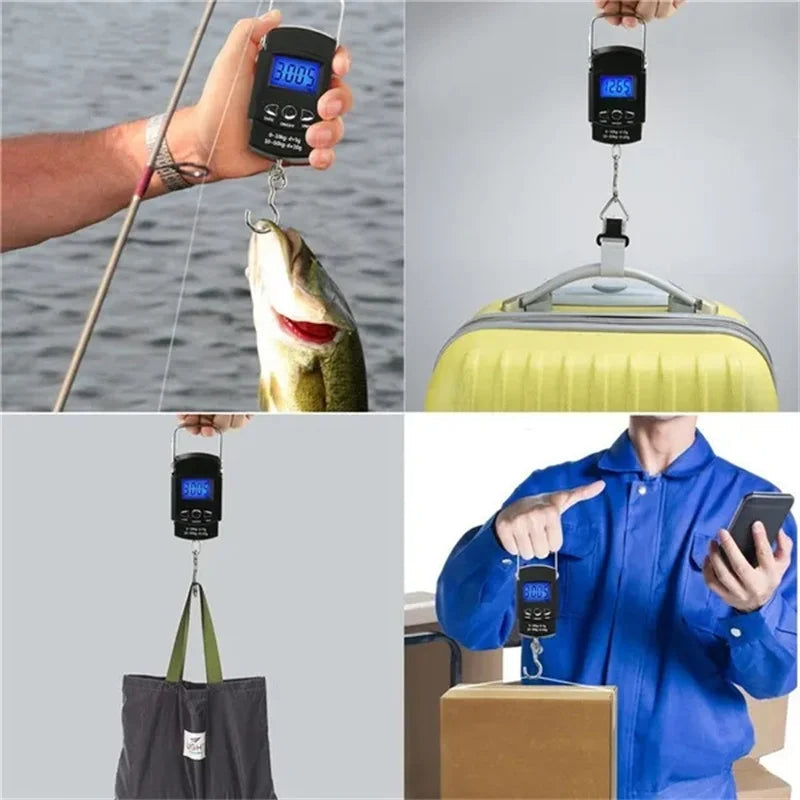 Oauee Balanza Digital Mini de 50kg para Viajes y Pesca
