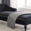 58-Inch Velvet Lounge Chair with Nailhead Trim