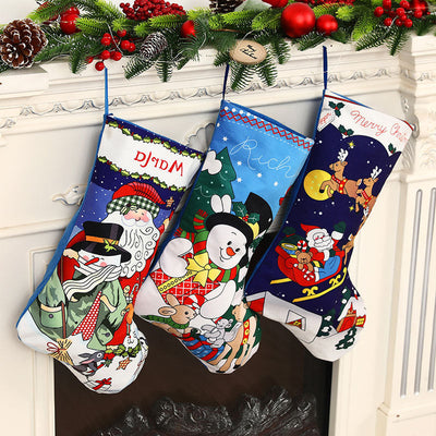 Christmas decorations, Christmas socks, pendants, gift bags, candy bags, holiday decorations, and dressing supplies - Korvel