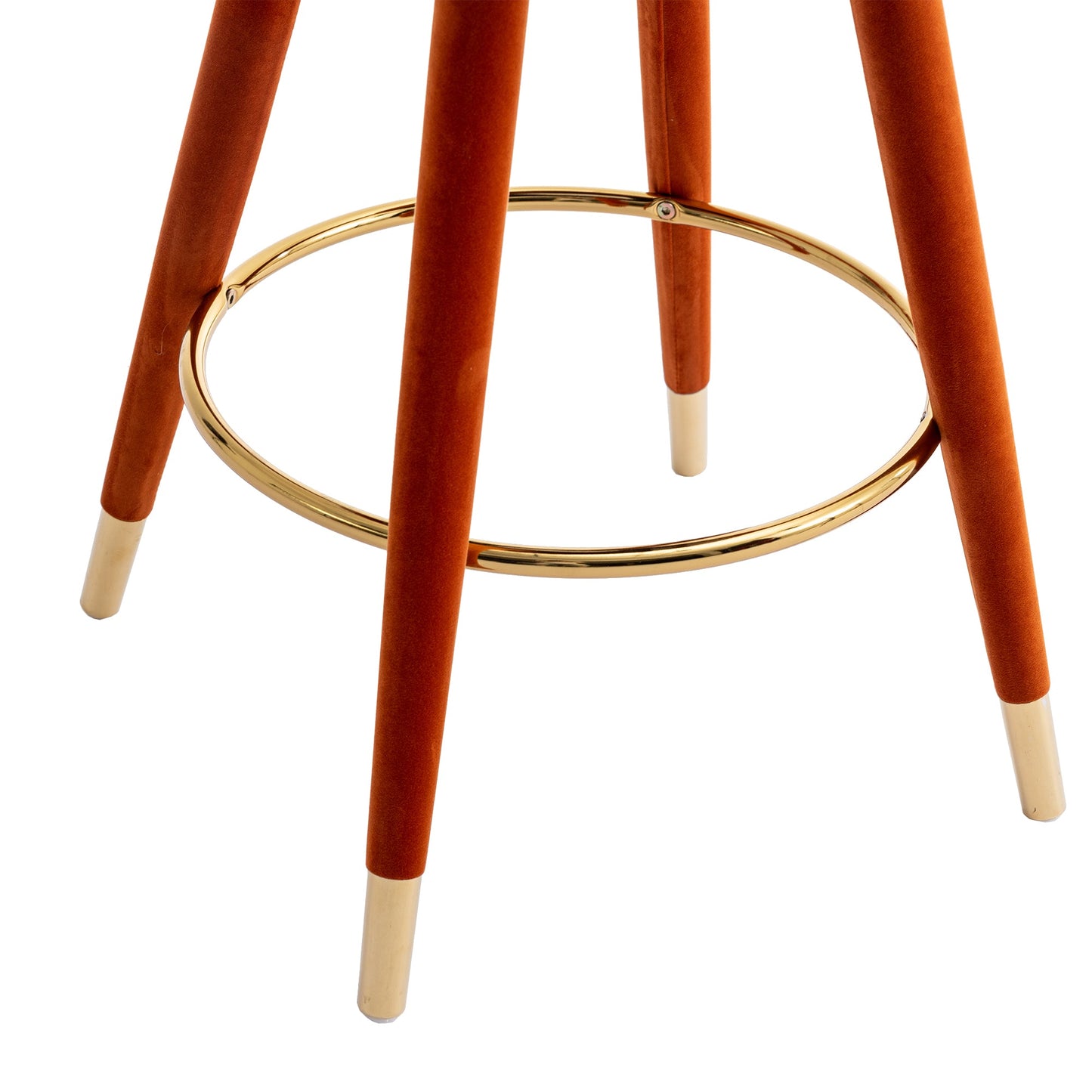 Conjunto de 2 Taburetes de Barra de Altura de Mostrador COOLMORE - Patas de Madera Sólida