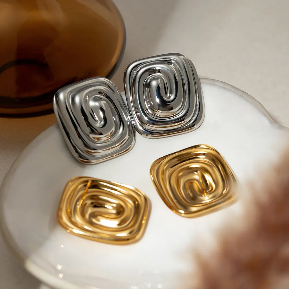 Stainless Steel Stud Earrings - Korvel