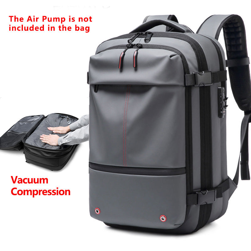 Air Tight Bags Valve Vacuum Compression Backpack system Expandable waterproof bagpack back pack travel laptop bag backpacks - Korvel