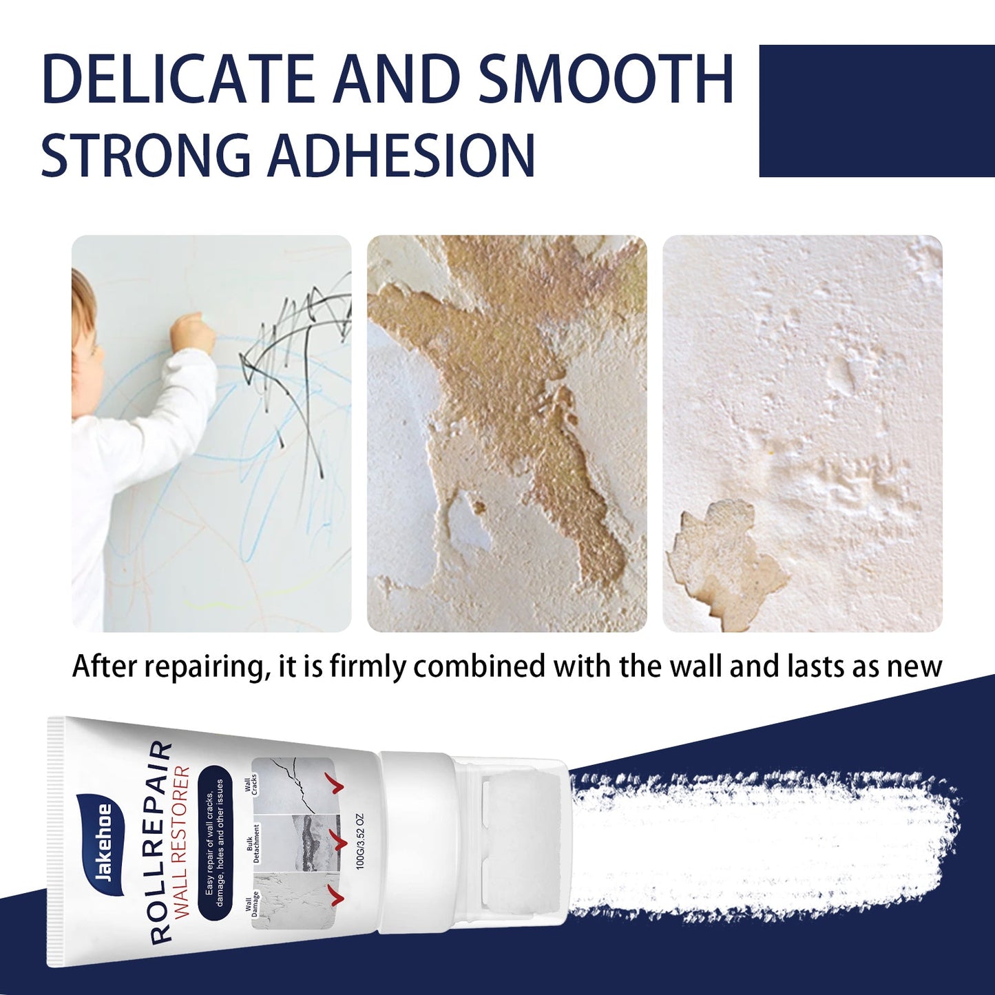 Wall Repair Paste Household White Wall Renovation Repair Paste Moisture Resistant Mildew Waterproof Interior Wall Repair - Korvel