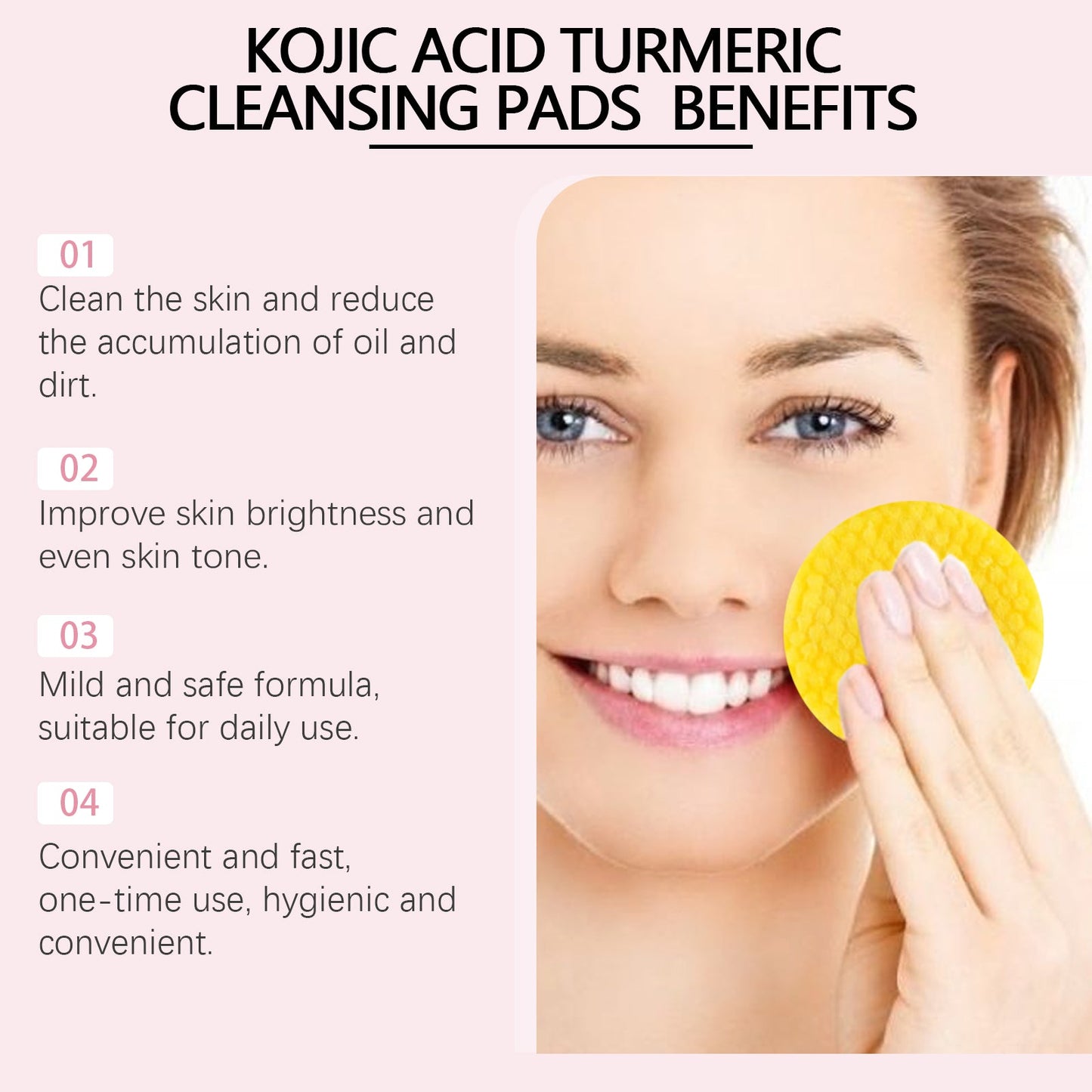 Turmeric Cleansing Pad Gently Cleanses Facial Skin And Hydrates And Moisturizes Skin Care Cleansing Pad - Korvel