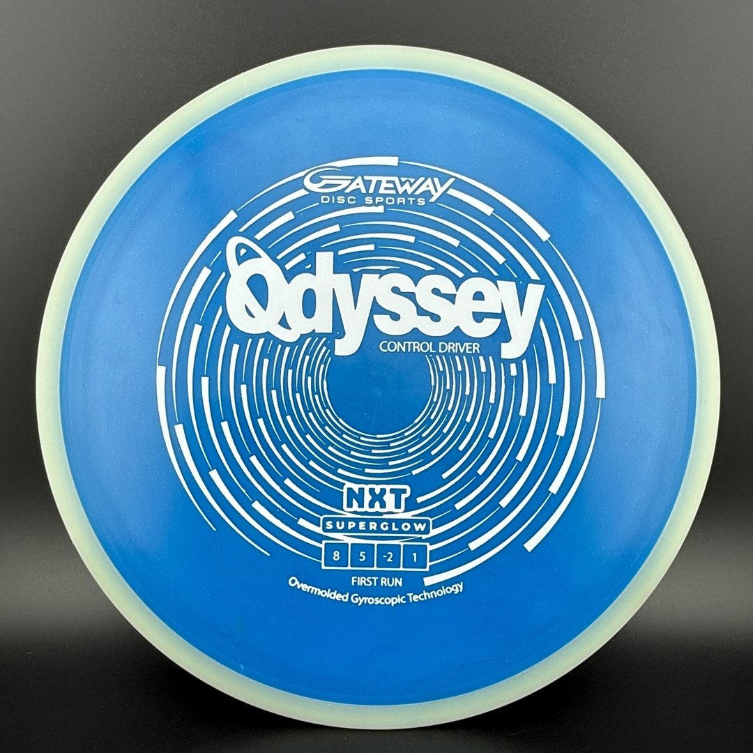 NXT Superglow Odyssey - First Run - Glow Rim Disc Golf Disc