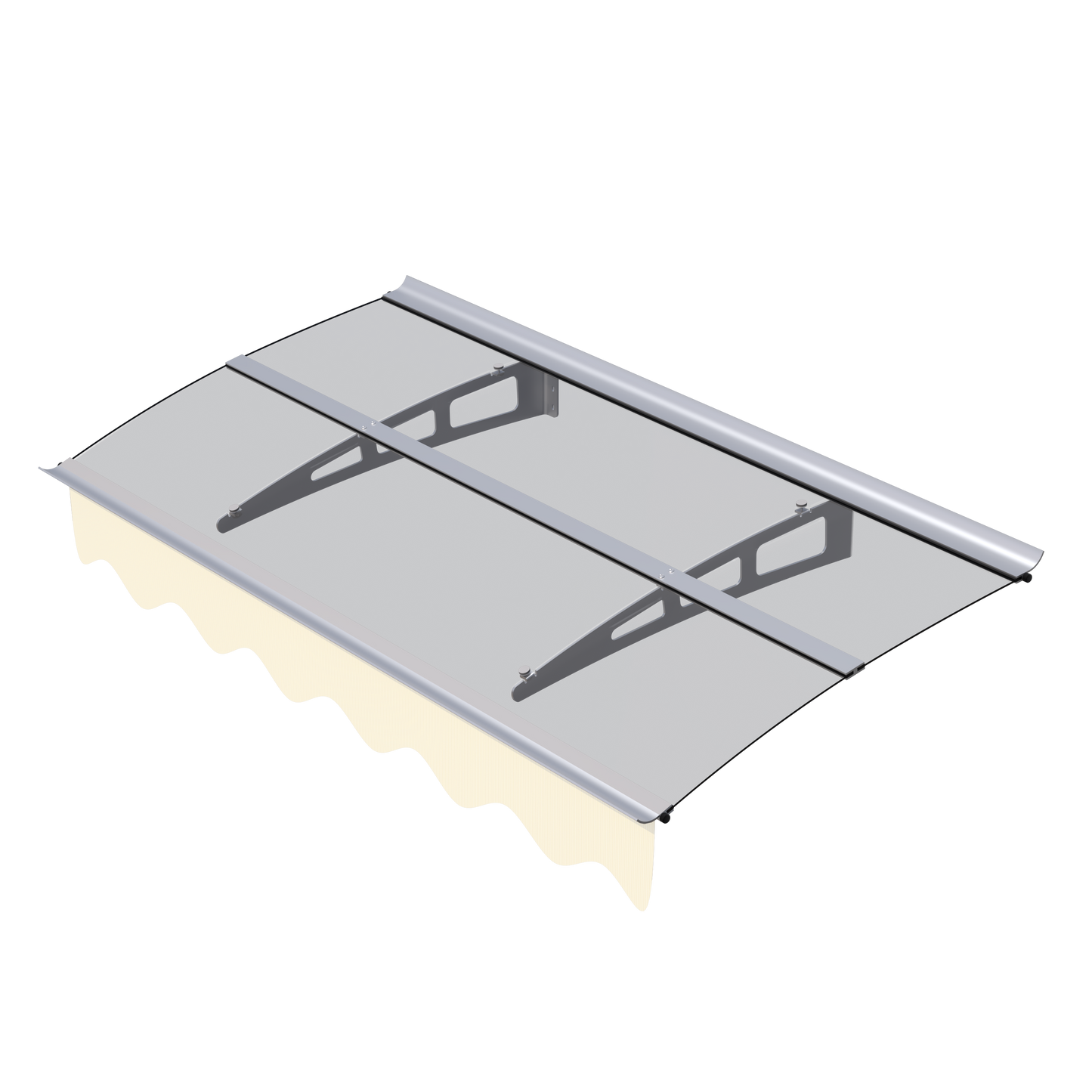 5934W Series Door Window Awning Canopy - 59"x34" Polycarbonate