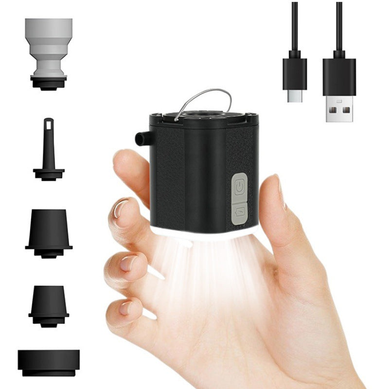Mini Electric Pump for Inflating/Deflating Air Mattresses & Swimming Rings, Portable for Camping - Korvel