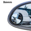 Baseus 2Pcs Car Holder HD Rear View Convex Mirror Auto Rearview Mirror 360 Degree Wide Angle Vehicle Blind Spot Rimless Mirrors - Korvel