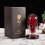 Christmas Valentine's Day Birthday Gift Two Roses Glass Cover Ornament LED Light Simulation Immortal Flower - Korvel