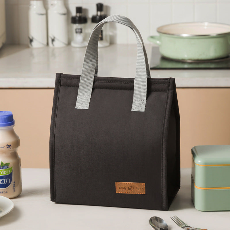 Fashionable and simple vertical large capacity portable insulated lunch bag - Korvel