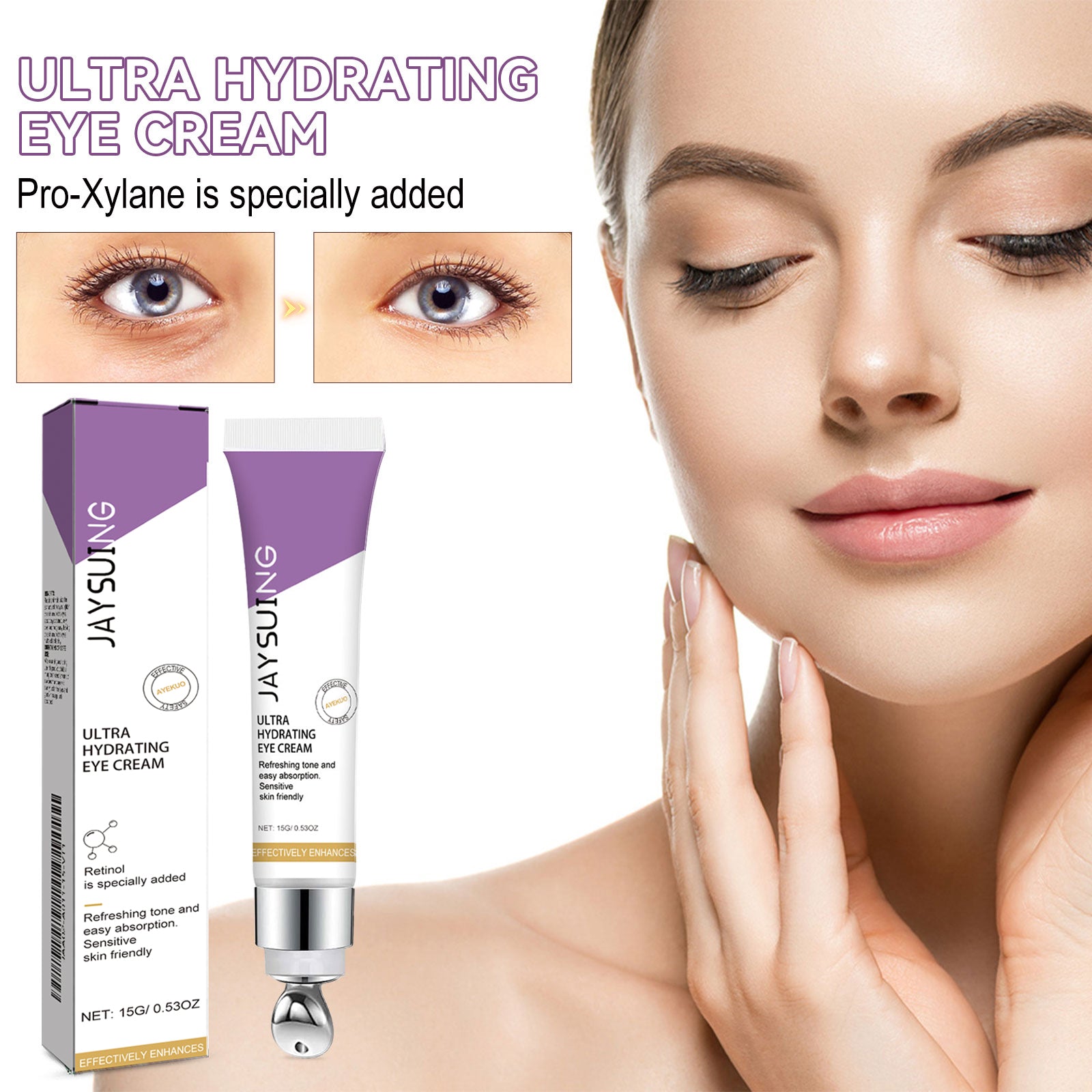 Moisturizing Eye Cream, Firming And Lifting Eye Creme For Fine Lines Crow's Feet Dark Circles - Korvel