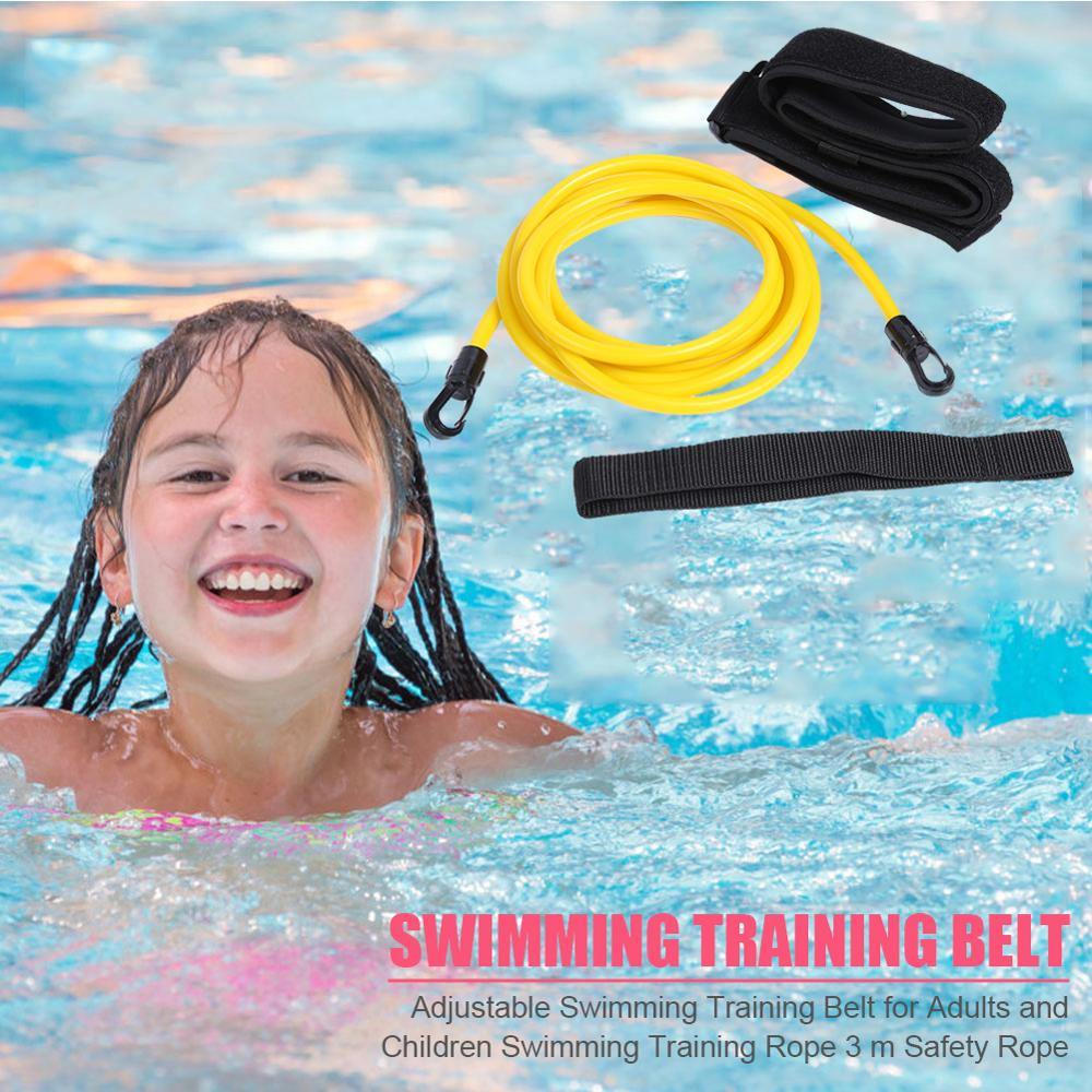 Adjustable Swim Training Resistance Elastic Belt Swimming Exerciser Safety Rope  Latex Tubes Various Specifications Styles - Korvel