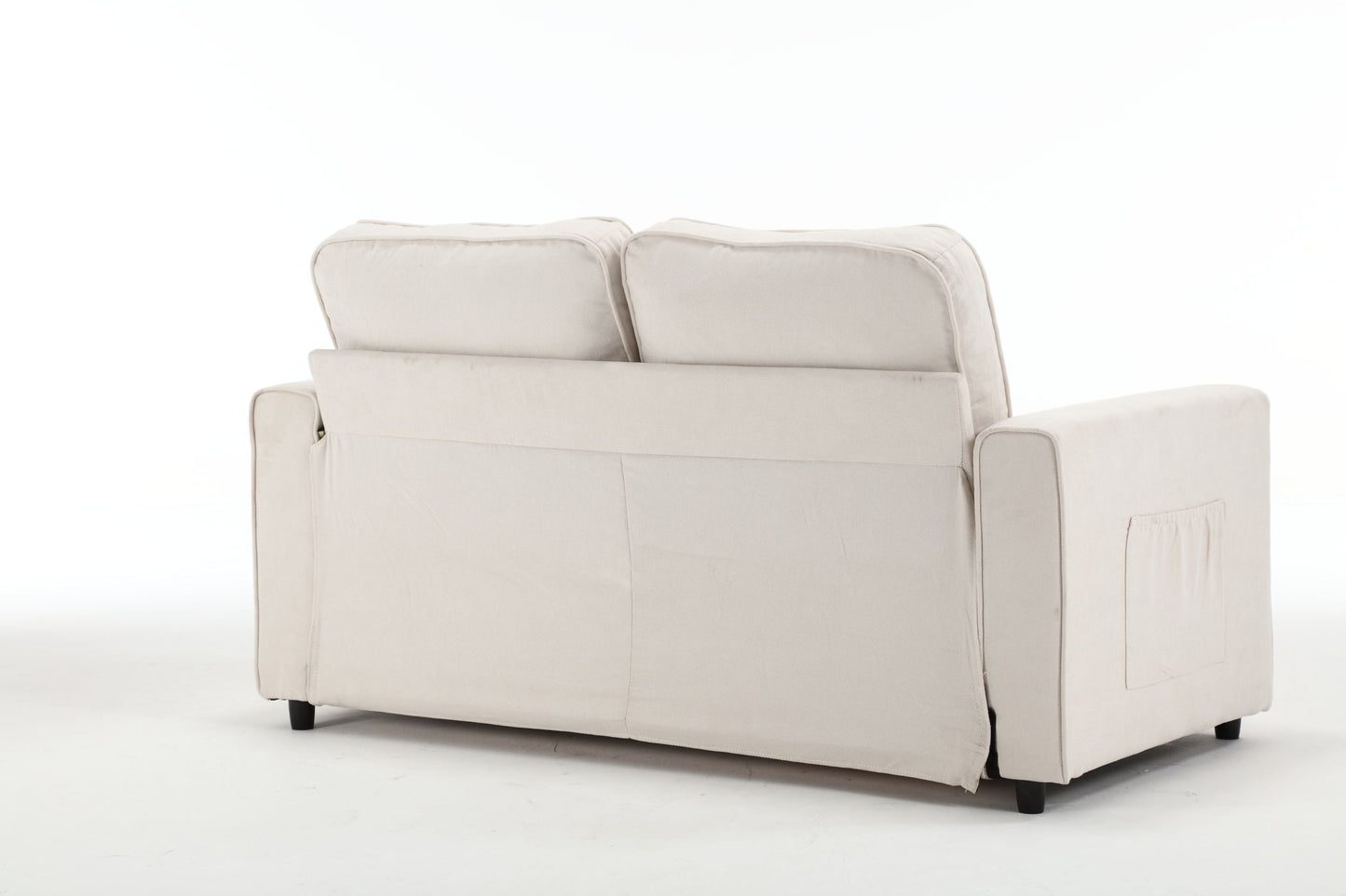 Canapé-lit futon convertible 3 plis - Gris foncé, Gris clair et Beige