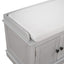 TREXM storage table with 4 doors and adjustable shelves and detachable cushioned shoe stand(Gray Wash) - Korvel