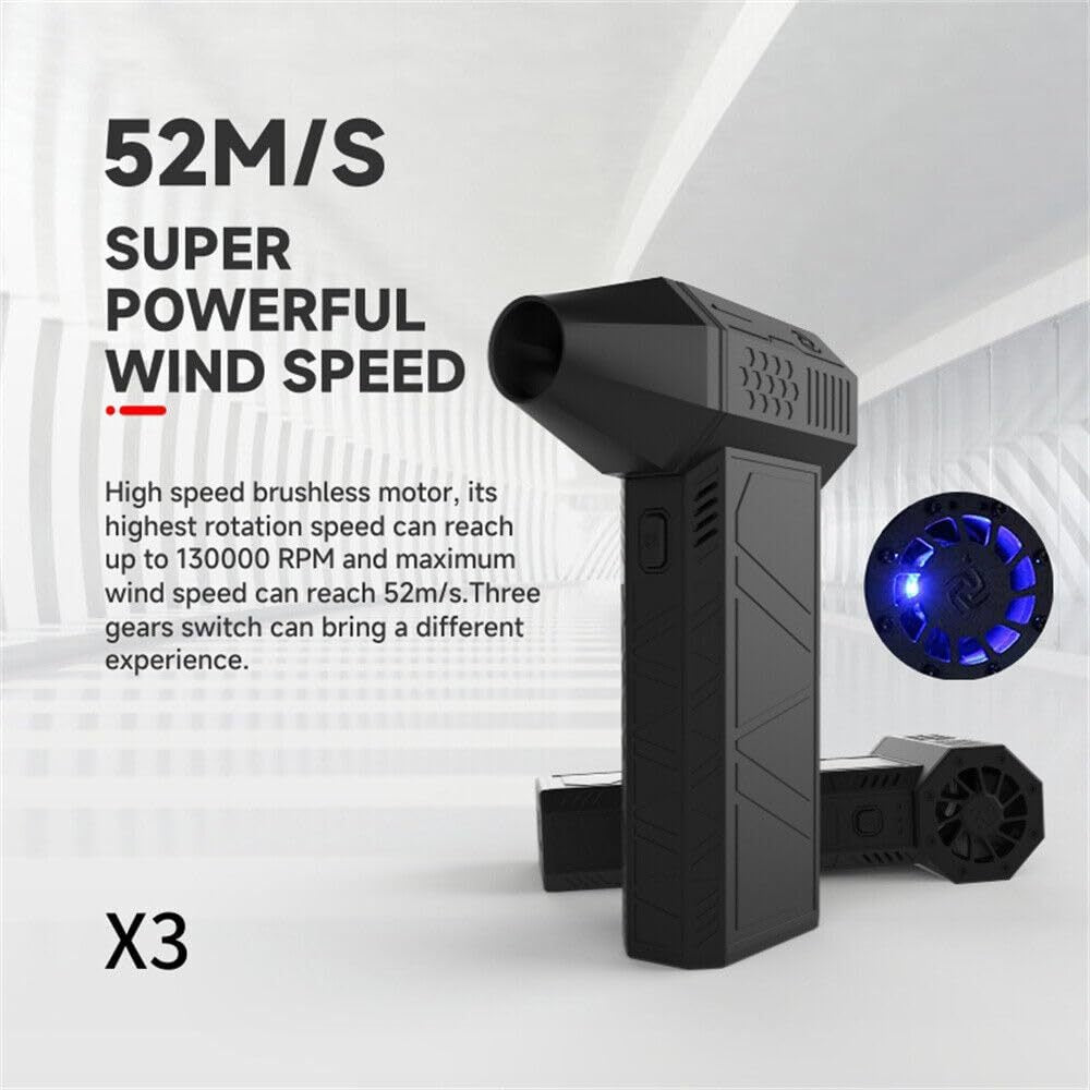 Portable Handheld Hurricane Turbo Fan Electric Hair Dryer Handheld Outdoor Dust Blower - Korvel