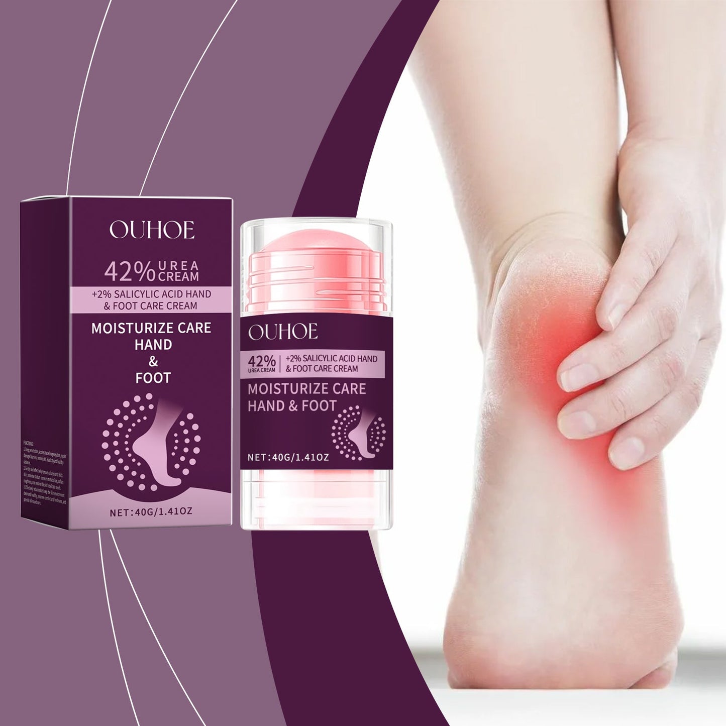 Heel Care Cream, Moisturizing And Repairing Hydrating Heel Relief And Moisturizing Foot Skin Care Cream - Korvel