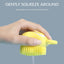 Adult And Children Silicone Bath Brush, Bath Brush, Soft And Creative Bath Brush, Skin-friendly Massage Foaming Shampoo Brush - Korvel