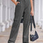 Premium Straight Denim Cargo Pants