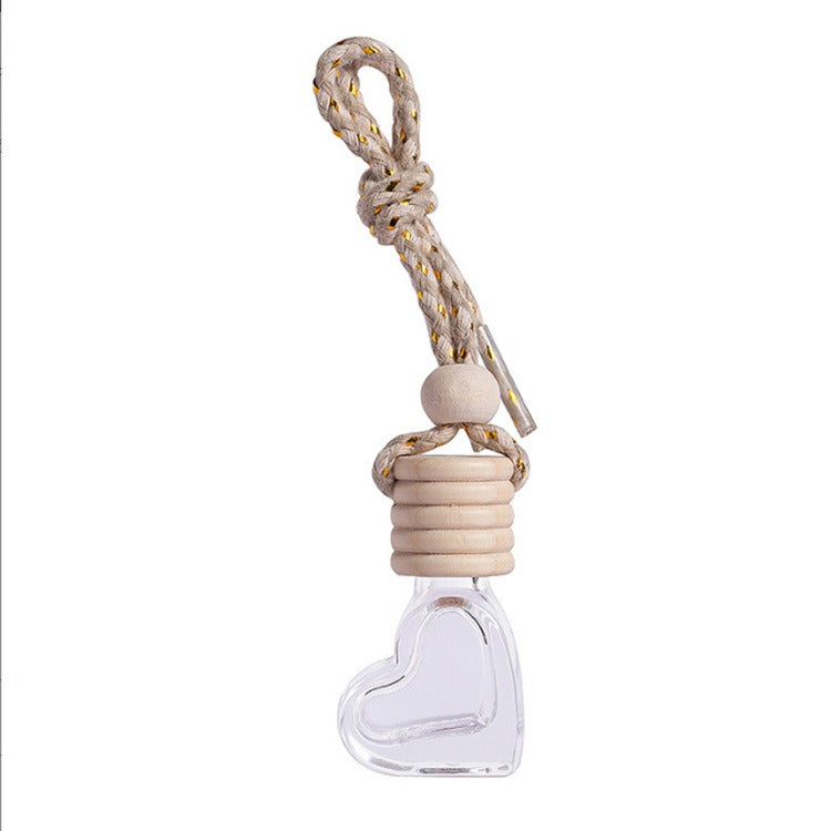 Glass car perfume pendant small empty bottle perfume car perfume bottle car accessories car accessories - Korvel