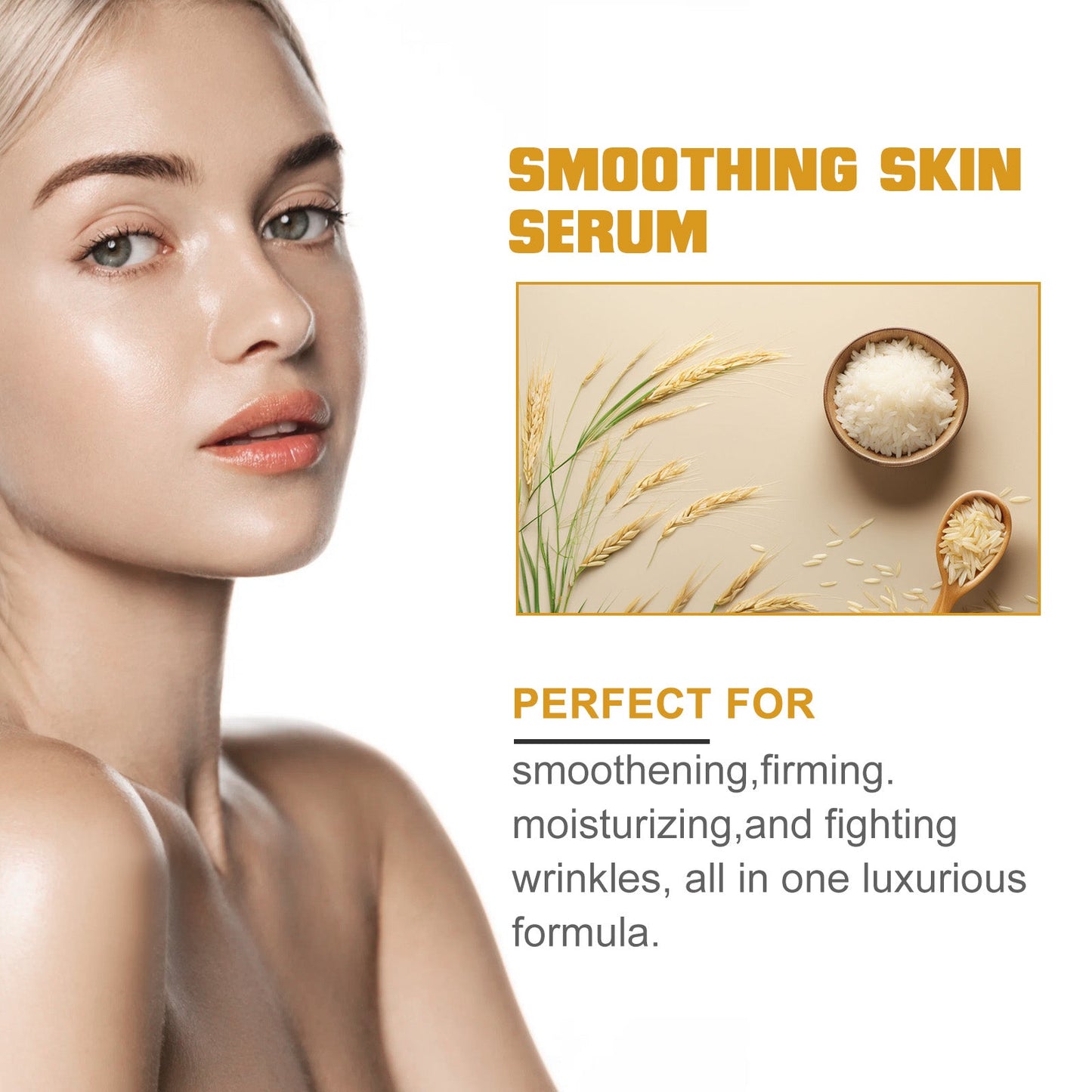 Rice Hyaluronic Acid Essence Moisturizing, Hydrating, Brightening And Improving Dark Complexion Facial Essence - Korvel