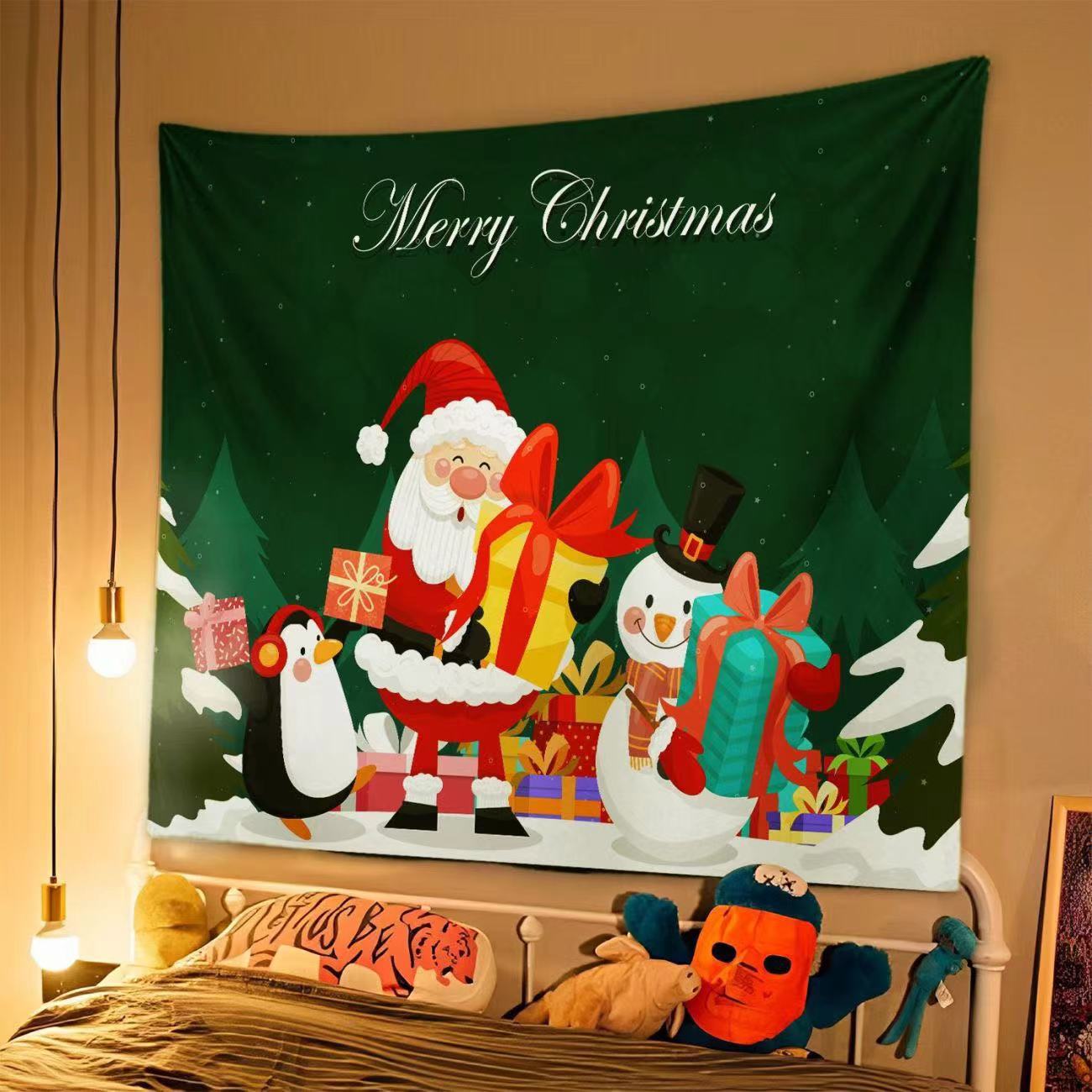 Tapisserie de Noël Élégante pour Décor Festif