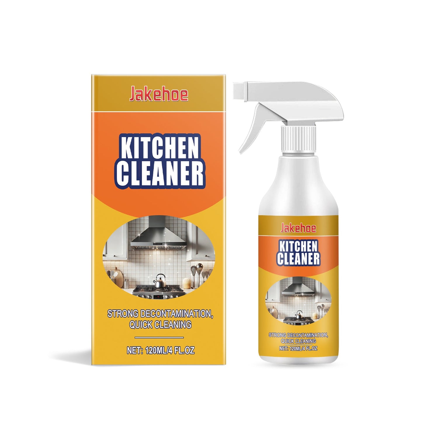 Kitchen Grease Cleaner Kitchen Hood Cooktop Grease Cleaner Multi-Effect Decontamination Cleaner - Korvel
