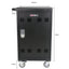 Mobile Charging Cart and Cabinet for Tablets Laptops 30-Device With Combination Lock--Black - Korvel