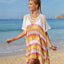 Cutout Striped Cover-Up with Tassel - Korvel