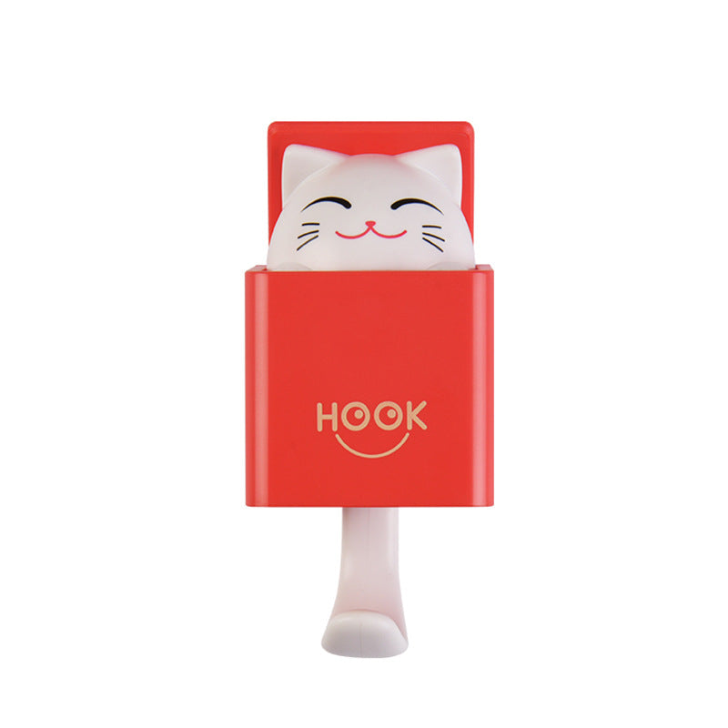 Creative nail free adhesive hook, plastic hook, wall hook, door mounted adhesive hook, clothes, shoes, hats, multi-purpose hook - Korvel