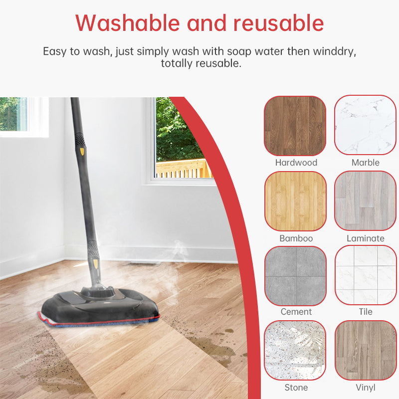 GreeSuit Microfiber Steam Mop Pads, compatible with McCulloch MC1375/MC1385, replace A1375 - 100/101. - Korvel