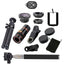 10 in 1 Kits 12x Zoom Telephoto Lens Fish eye Lens Wide Angle Macro Lenses Cell Phone Mobile Tripod - Korvel