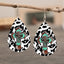 PU Leather Iron Hook Teardrop Earrings - Korvel