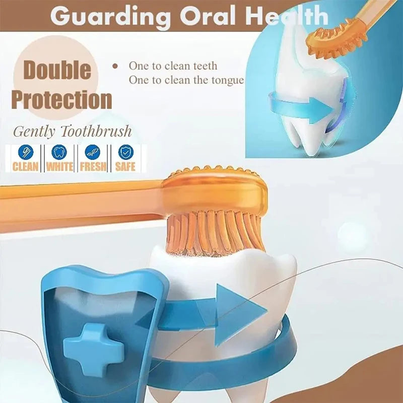 Cepillo de dientes de silicona premium para perros y gatos