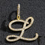 Hip Hop Grass Letter Pendant with Cuban Chain