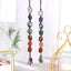 Natural Crystal Seven Color Rolling Stone Car Pendant