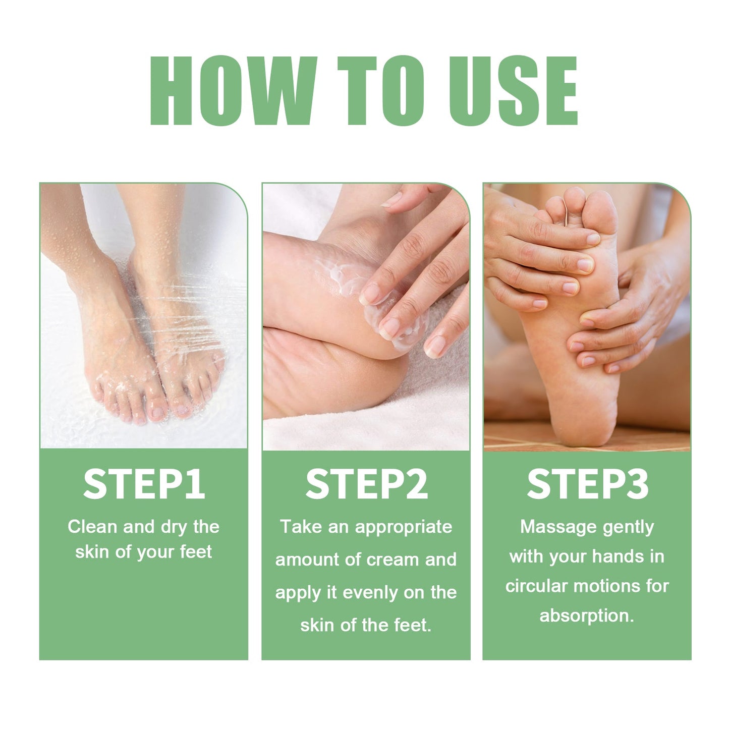 Crème pour les pieds à la menthe poivrée pour des pieds doux et lisses