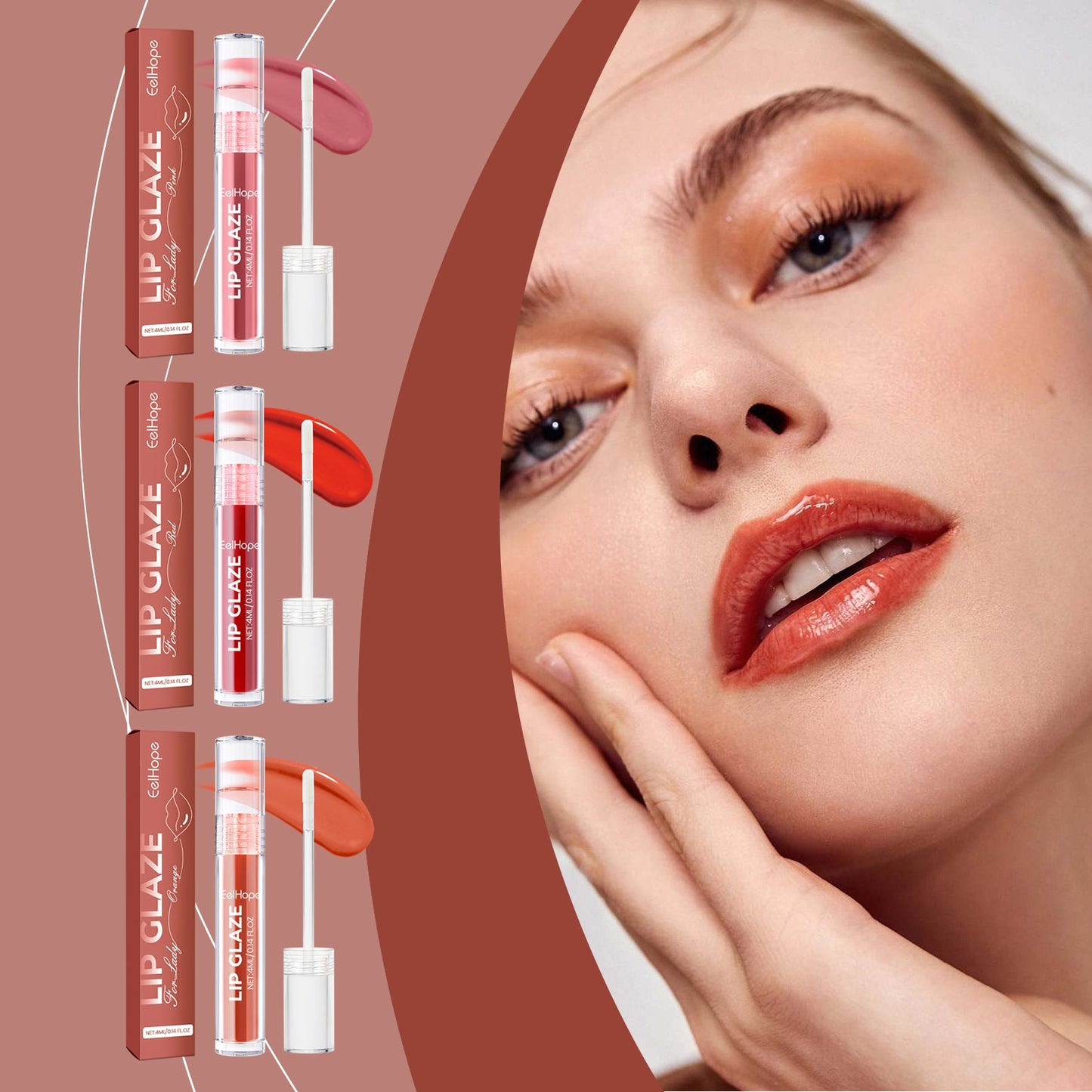 Glase de Labios Premium - Color Hidratante con Brillo Duradero