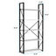 5-Tier Bookshelf, Freestanding White Book Shelf Modern Minimalist Open Display Storage Book Shelves Standing Shelving Unit White - Korvel