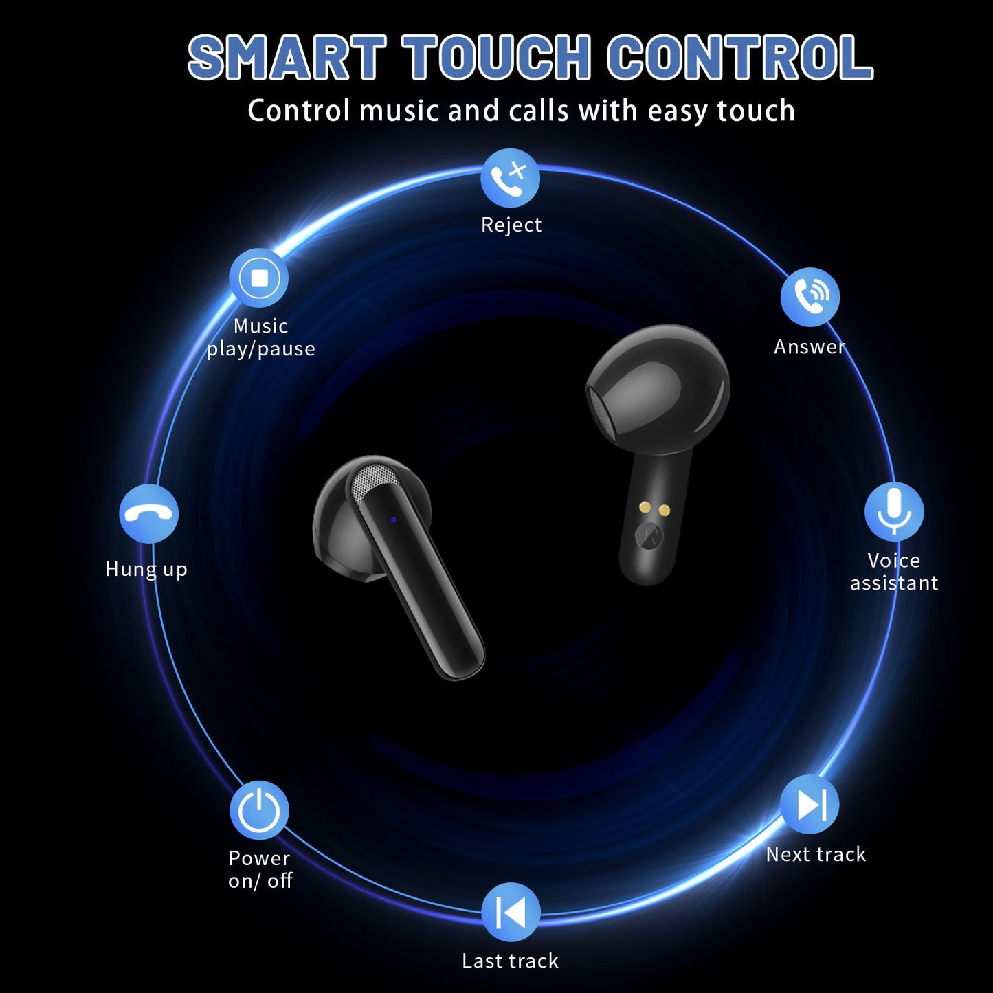 AKZ-S18 Touch Control TWS Earbuds with Power Bank