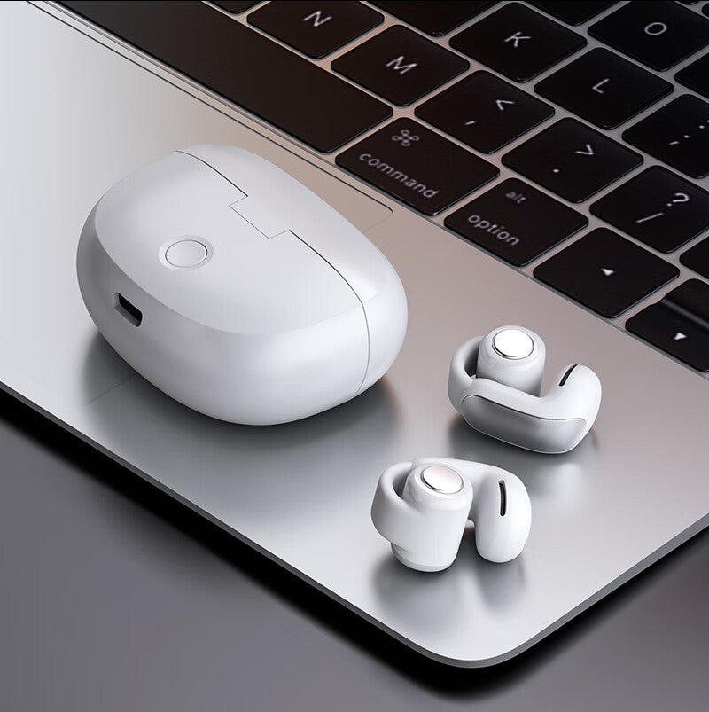 V12 Wireless Bluetooth Ear Clip Headphones with Noise Reduction