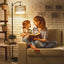 Arc Floor Lamp with Remote Control and Dimmable Bulb